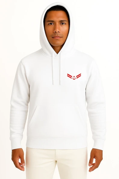 Kapüşonlu Uzman Çavuş Cep Tasarımlı Unisex Sweatshirt ürün görseli 1