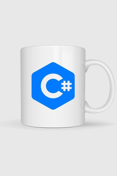Csharp Logo Tasarımlı Kupa Bardak ürün görseli 1