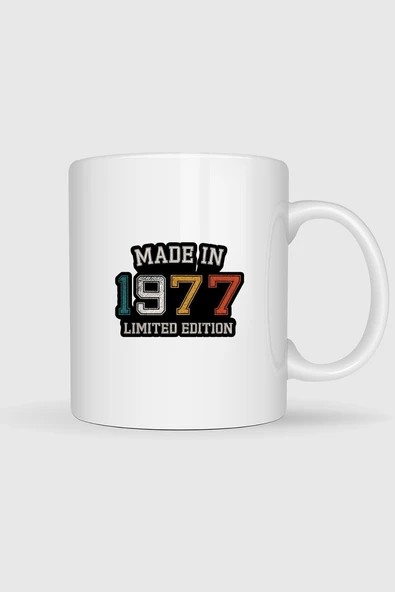 Made İn 1977 Limited Edition Tasarımlı Kupa Bardak ürün görseli 1