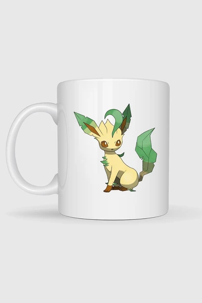 Leafeon Eevee Tasarımlı Kupa Bardak - Resim 2
