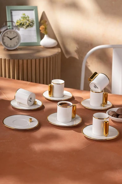 Modern 80 ml 6'lı Kahve Fincan Takımı ürün görseli 1