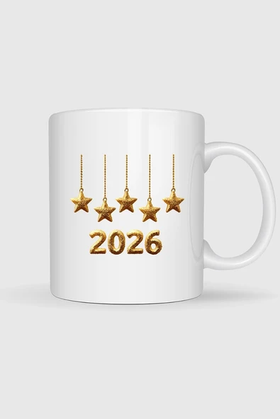 2026 Yılbaşı Yeni Yıl Tasarımlı Kupa Bardak ürün görseli 1