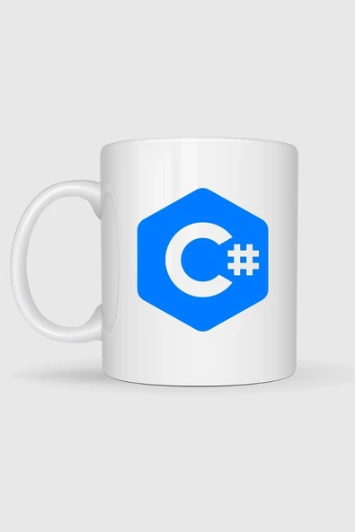 Csharp Logo Tasarımlı Kupa Bardak - Resim 2
