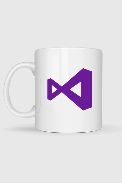 Visual Studio Logo Tasarımlı Kupa Bardak - Resim 2