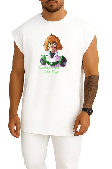 Oversize Princess Allura Fan Art Çizim, Voltron Göğüs Tasarımlı Atlet ürün görseli 1