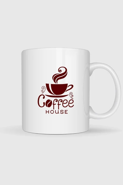 Coffee House Kahve Evi Tasarımlı Kupa Bardak ürün görseli 1