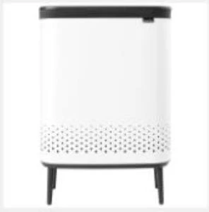 BRABANTIA -BO BEYAZ PLASTİK KAPAKLI ÇAMAŞIR SEPETİ 2X45L ürün görseli 1