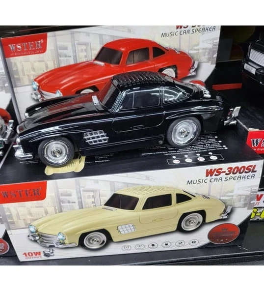 Wster WS-300SL Nostaljik Ledli Roadster Araba Bluetooth Hoparlör ürün görseli 1