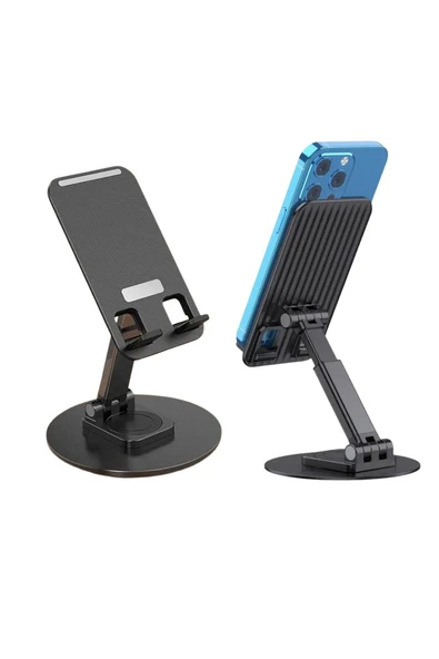 Vos Versa Metal 360° Dönebilen Katlanır Telefon Ve Tablet Standı VVE1039 ürün görseli 1