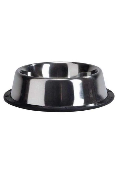 Beeztees Köpek Mama Su Kabı, Paslanmaz Çelik, Kaymaz, 13cm, 200ml ürün görseli 1