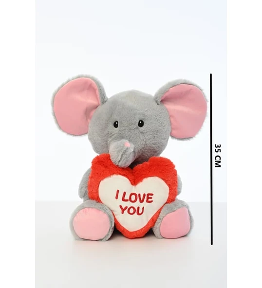 PUFU 35 CM KALPLİ FİL 03009 ürün görseli 1