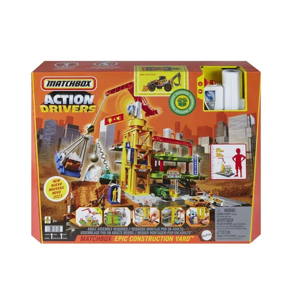 Matchbox Aksiyon Sürücüleri Muhteşem İnşaat Alanı Oyun Seti HPD63 ürün görseli 1