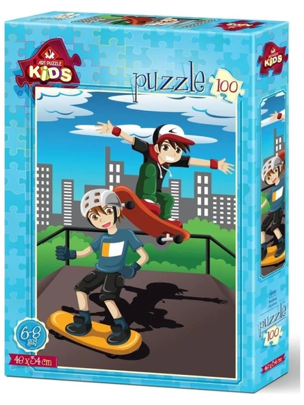 Art Puzzle Kids Kaykay 100 Parça Puzzle - 4506 ürün görseli 1