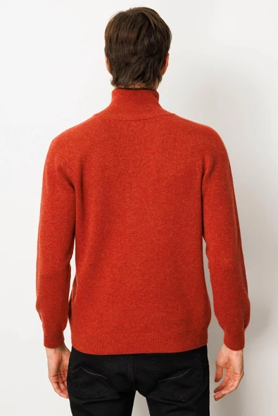 23529 DESEN FERMUARLI DÜŞÜK YAKA BASİC KOMPLE KAZAK - Resim 6