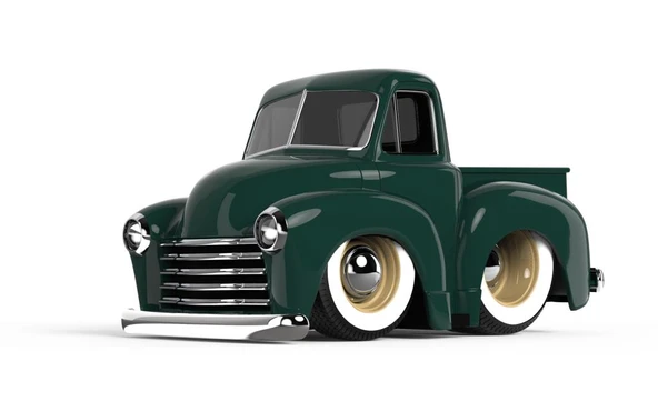 Adore Oyuncak CarTuned S2 1953 Chevy Pickup - Yeşil Klasik Araba ICT530121 ürün görseli 1