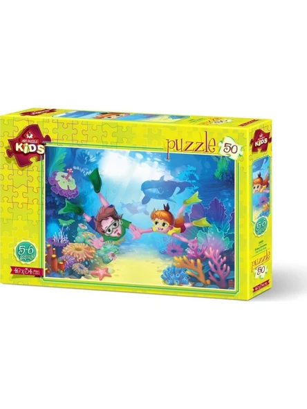 Art Puzzle Kids Dalgıç Çocuklar 50 Parça Puzzle - 4499 ürün görseli 1