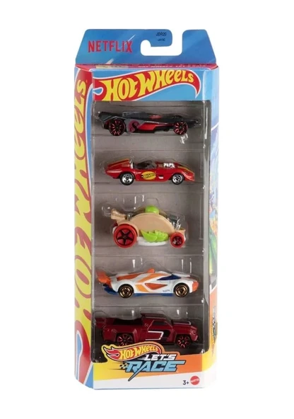 Mattel Hot Wheels Araba Seti 5 Li 1806 JBJ79 - Resim 2