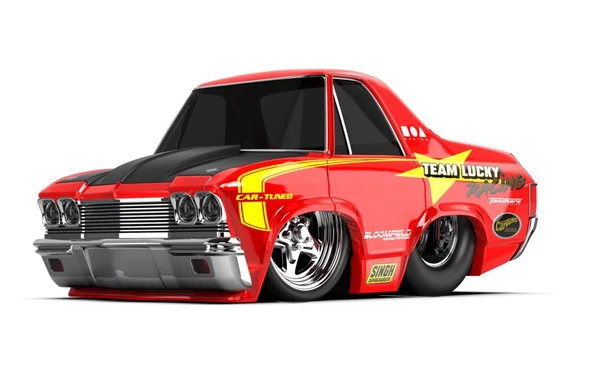 Adore Oyuncak CarTuned S2 1968 Chevy El Camino - Kırmızı Pro Street Araba ICT529576 ürün görseli 1