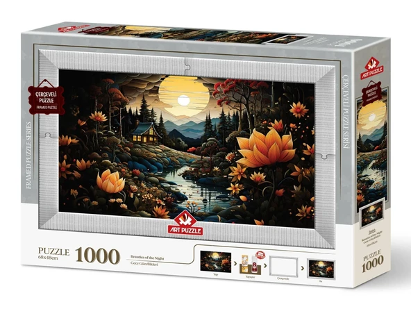 Art Puzzle Gece Güzellikleri 1000 Parça Çerçeveli Puzzle - 5666 ürün görseli 1