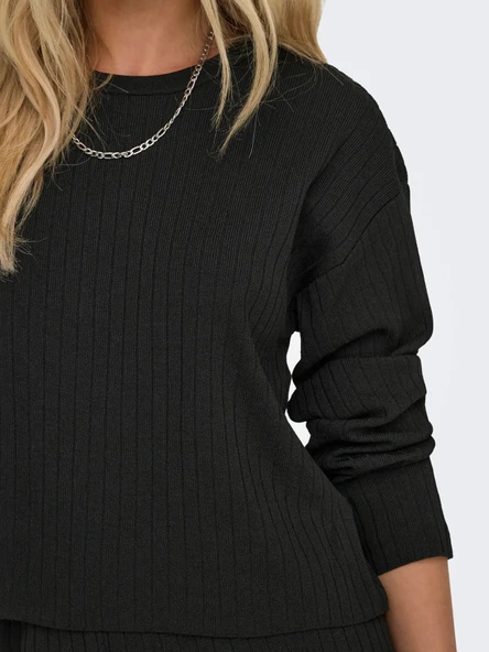 15346642 ONLTHELMA LS O-NECK PULLOVER EX KNT - Resim 8