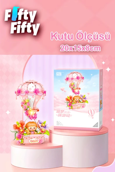 LOZ PEMBE HAVA BALONU 789 PARÇA - Resim 4