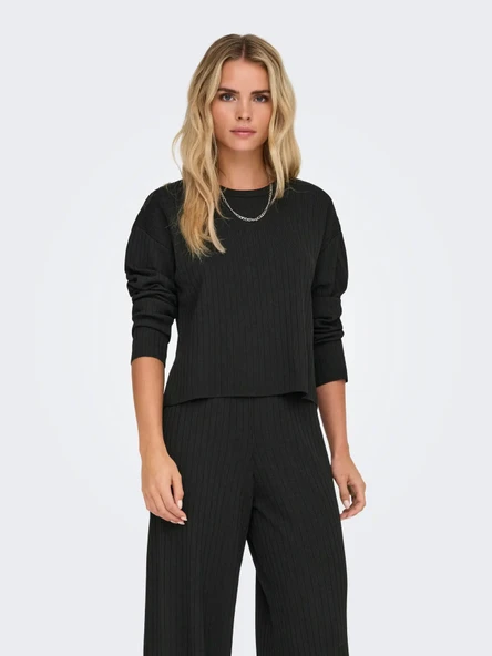 15346642 ONLTHELMA LS O-NECK PULLOVER EX KNT - Resim 4