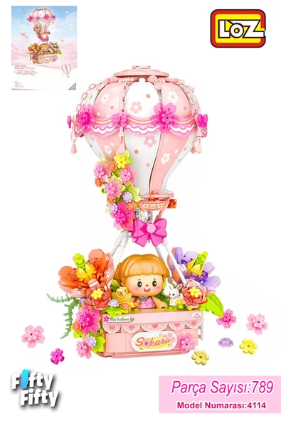 LOZ Creative Serisi Pembe Hava Balonu 750 Parça Oyuncak Yapım Seti FFLZ-4114 ürün görseli 1