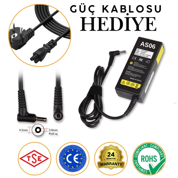 Asus P2528LJ-TR551D 65W  Laptop Notebook Adaptör Şarj Aleti ürün görseli 1