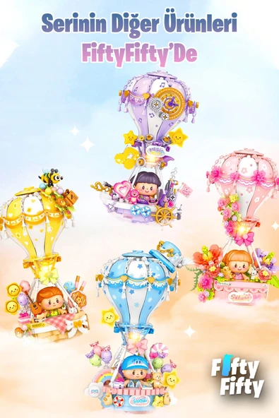 LOZ PEMBE HAVA BALONU 789 PARÇA - Resim 5
