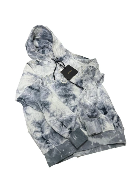 Palm Angels FW20 Tie‑Dye Gothic Logo Hoodie Sweatshirt S Beden ürün görseli 1