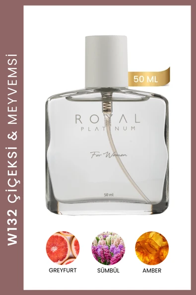 Royal Platinum W132 Kadın Parfüm Floral Misk Ferah ürün görseli 1