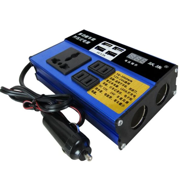 YQ-2000WN Araç Tipi Güç İnverteri 24V 220V 2000W ürün görseli 1