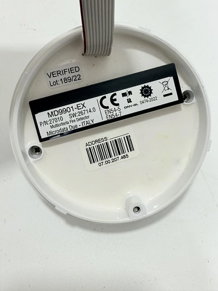 Microdata MD9901-EX ATEX Adreslenebilir Duman ve Isı Dedektörü - Resim 8