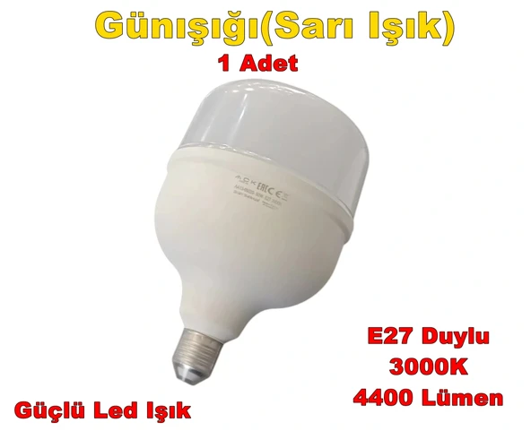 ACK 50w E-27 Torch Led Ampul Bulb GÜNIŞIĞI 3000k (Sarı Işık) 220v 4400lm IP20 ürün görseli 1