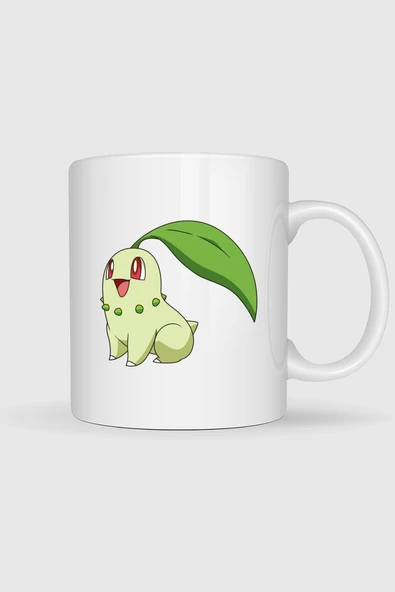 Chikorita Baskılı Kupa Bardak ürün görseli 1