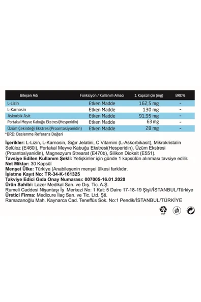 VITREX 30 KAPSUL - Resim 2