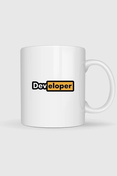 Developer Yazılımcı Baskılı Kupa Bardak ürün görseli 1