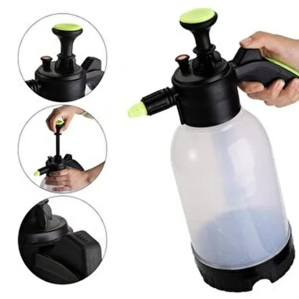 CNGSTORE® 2 Başlıklı Oto Köpük, Su Püskürtme ve Bitki Bakım Sulama Aleti Oto Yıkama Spreyi 2 Litre ürün görseli 1