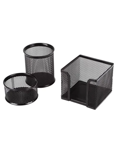 Kraf Perfore 3lü Ofis Seti Siyah 470G - Resim 2