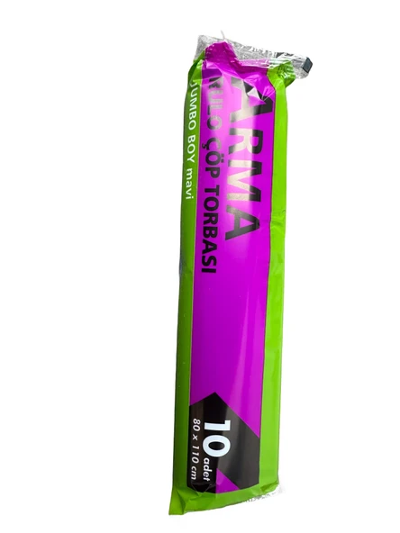 Arma Jumbo Boy 90 Lt. Mavi Çöp Torbası Poşeti - 80 x 110 Cm / 10 Adetlik 1 Rulo ürün görseli 1