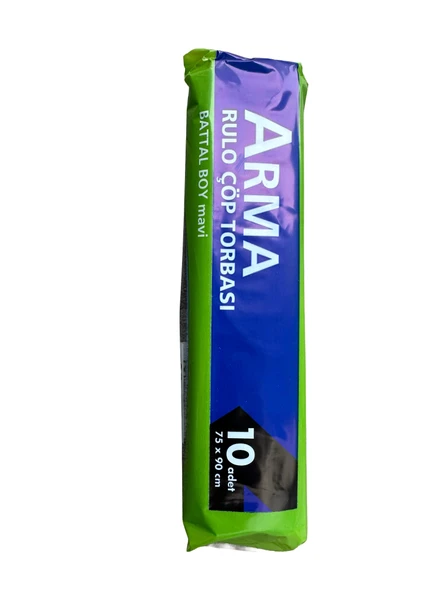 Arma Battal Boy 70 Lt. Mavi Çöp Torbası Poşeti - 75 x 90 Cm / 10 Adetlik 1 Rulo ürün görseli 1