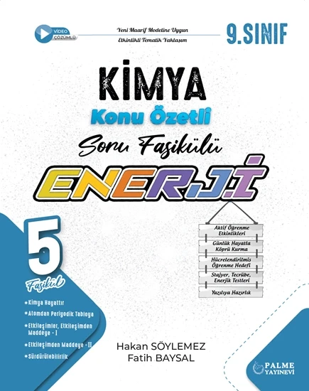 Palme 9 Enerji Kimya Konu Özetli Soru Fasükülleri 5 Fasikül ürün görseli 1