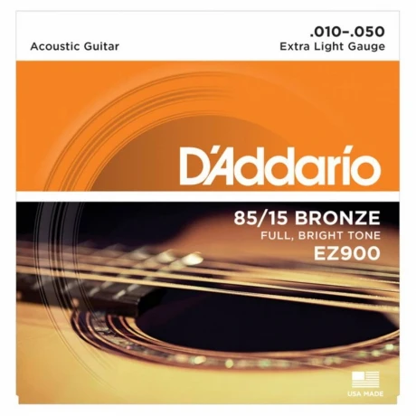DADDARIO AKUSTİK GİTAR TEL SETİ 85/15 BRONZE EXTRA LIGHT GAUGE ürün görseli 1