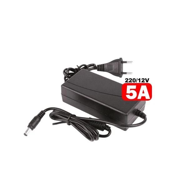 Ventus 12V 5A Adaptör Kayıt Cihazı , Kamera,  Monitör 220V/12V max 60W ürün görseli 1