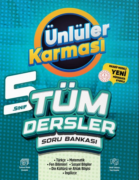 Ünlüler Karması 5. Sınıf Tüm Dersler Soru Bankası ürün görseli 1