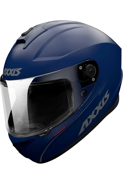 Kask Axxis Draken S Mat Blue Siyah Camlı ürün görseli 1