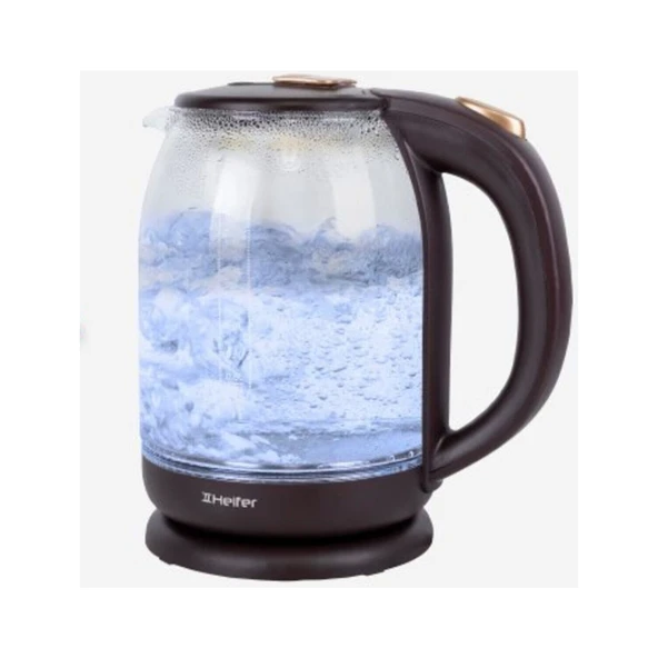 Heifer Led Işıklı Cam Kettle - Renk Değiştiren Su Isıtıcı ürün görseli 1