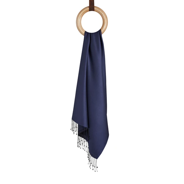 6848 QOZA ŞAL İPEK TEK RENK - Resim 3