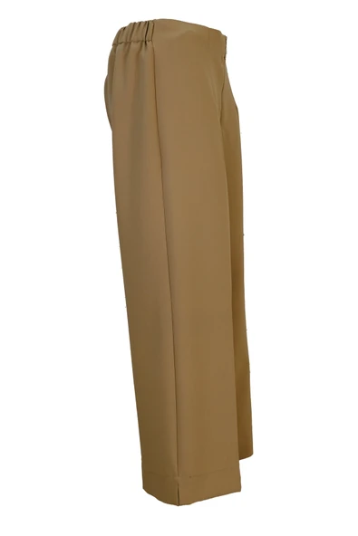 5565 SENTEZ QUEEN KISA GENİŞ PAÇA PANTOLON - Resim 6