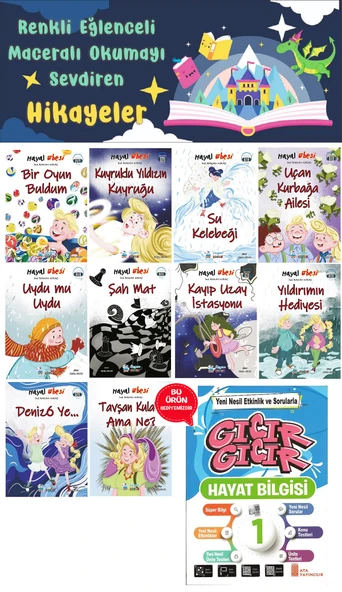 1.Sınıf Hayal Ebesi Hikaye Seti (16 Sayfa) - Hayat Bilgisi Kitabı Hediyeli ürün görseli 1